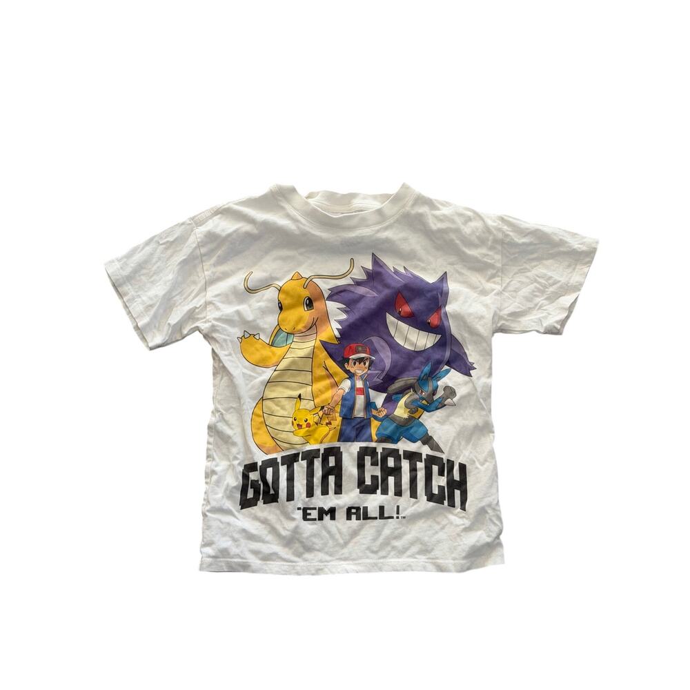 Pokemon Boys T-Shirt Dragonite, Gengar, Ash Ketchum Gotta Catch 'Em All Size 8